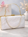 Aura Marble & Pearl Clutch