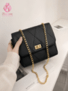 Crossbody Bag with Gold Chain Strap
