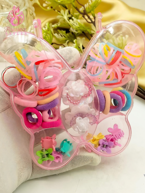 Kids Multi Colour Hair Accessories Gift Box