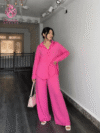 Magenta Muse – Premium Wool Peach 2-Piece Suit