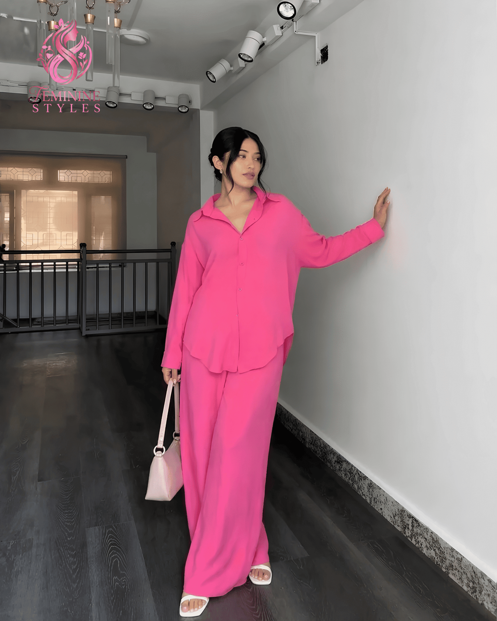 Magenta Muse – Premium Wool Peach 2-Piece Suit - Image 3