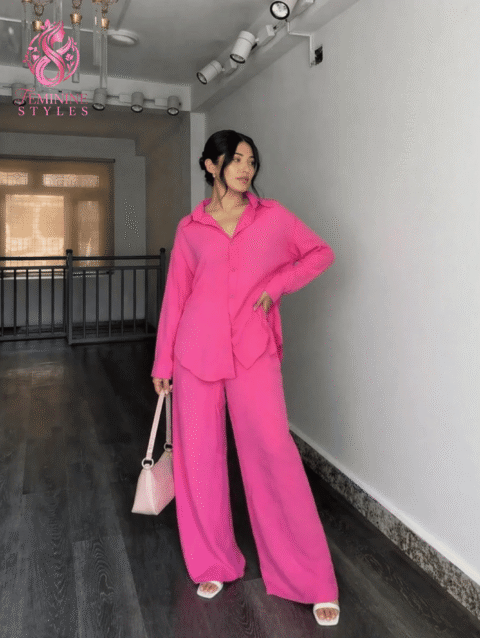 Magenta Muse – Premium Wool Peach 2-Piece Suit