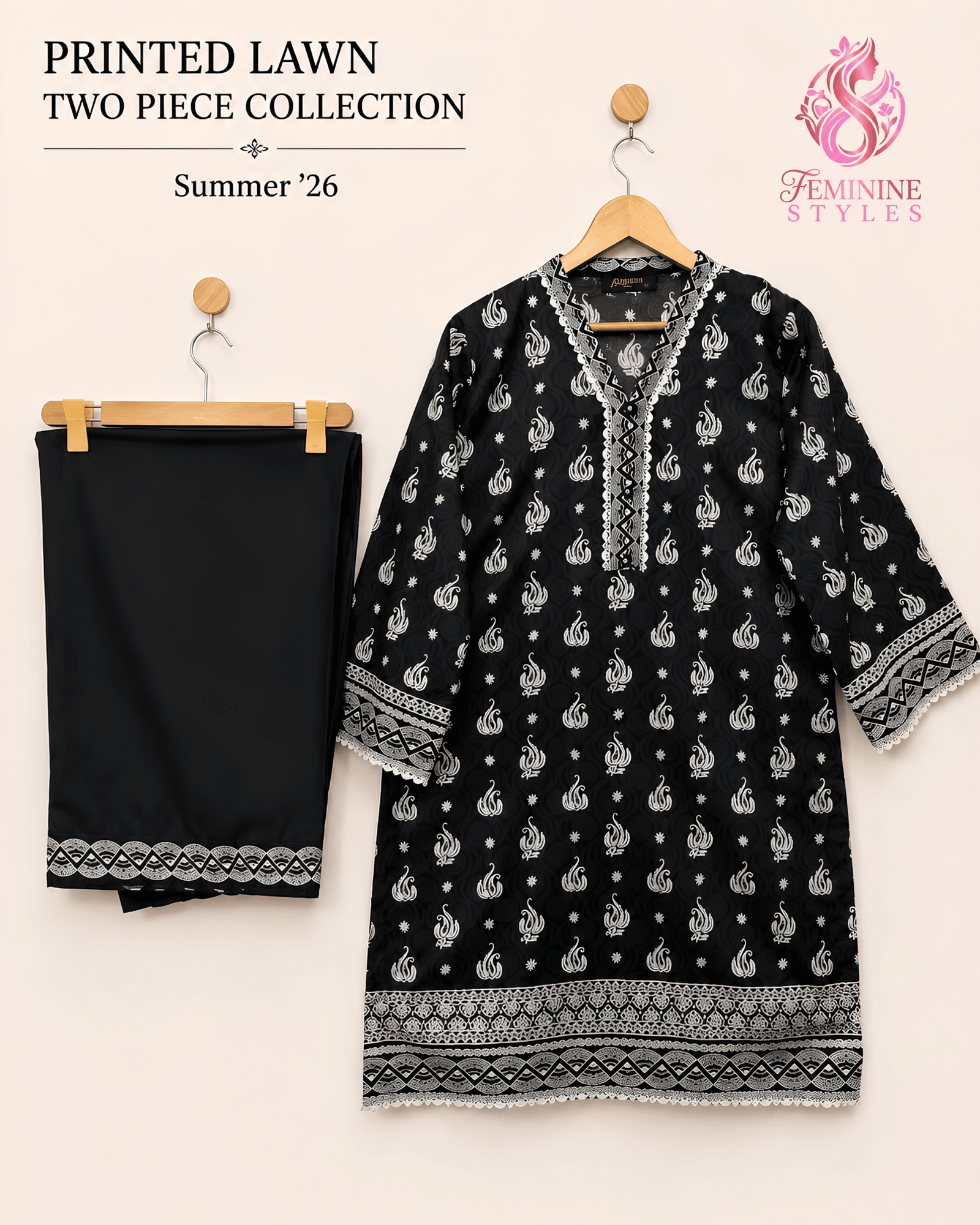 Premium Printed Lawn 2-Piece Summer Ensemble - Image 4