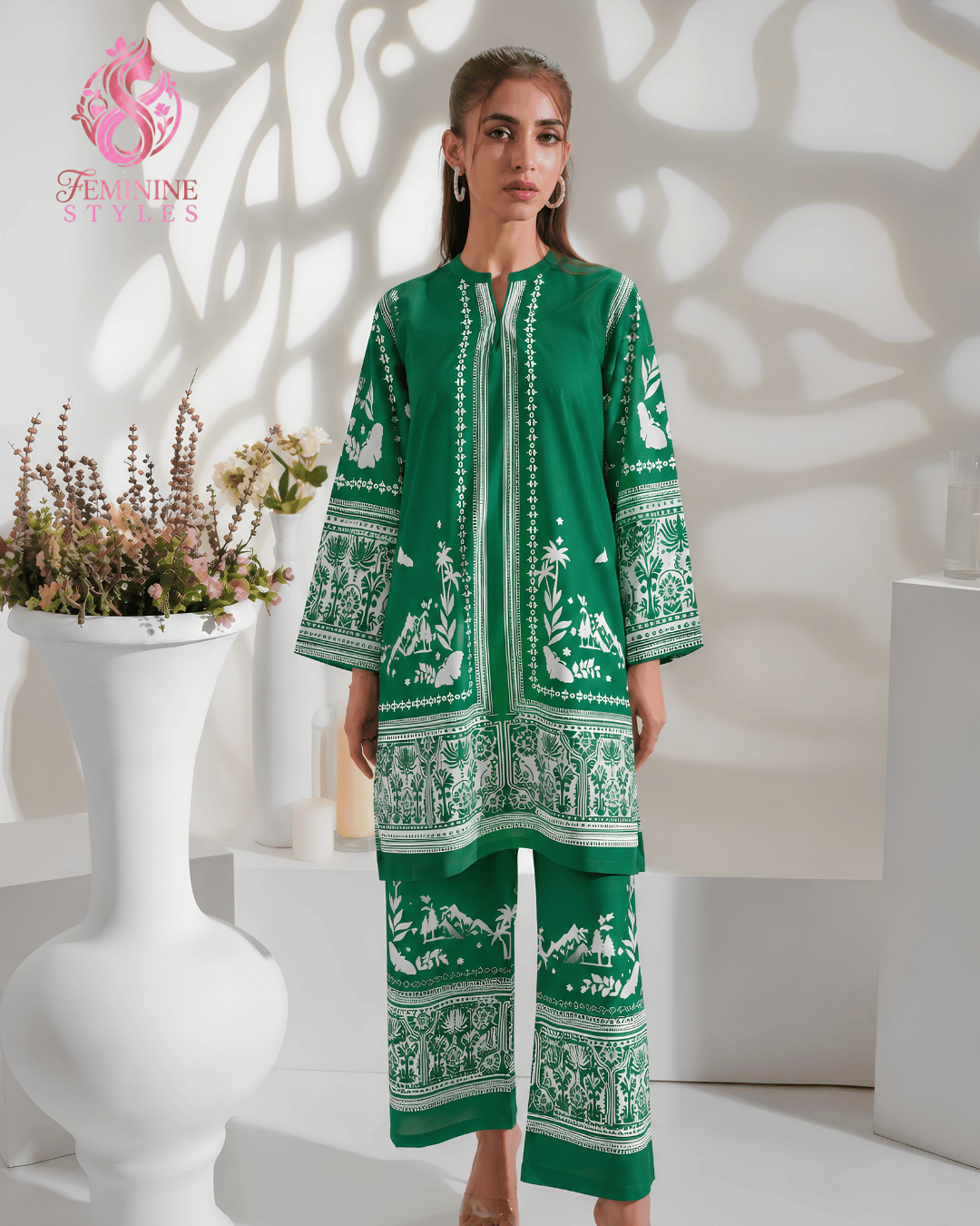 Independence Printed 2-Piece Cord Suit