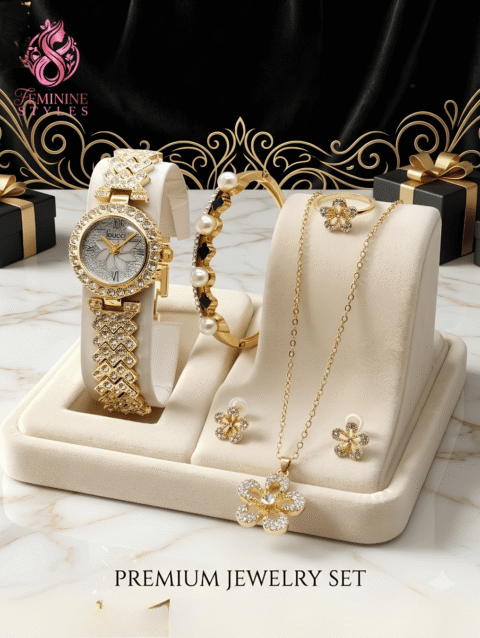 Ladies Watch & Jewelry Gift